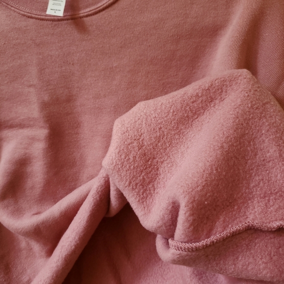 Dusty pink fleece crop top - Picture 4 of 6